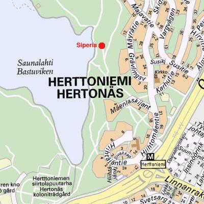 Herttoniemen kartta